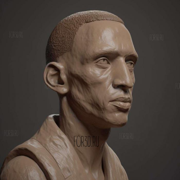 Reggie Miller 2 stl model for CNC